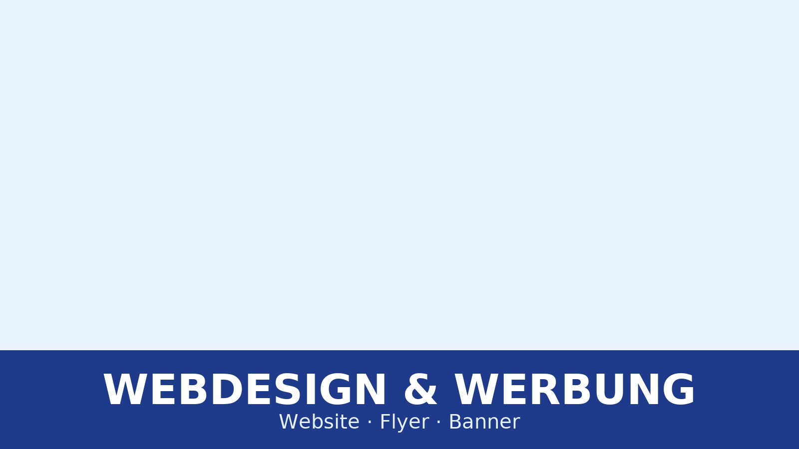 Dienstleistungen für Webdesign, Flyer und Banner